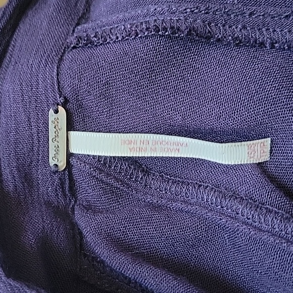 Free People Button Up Ruffle Oversized Top XS/S with Pockets!!! - Picture 8 of 10